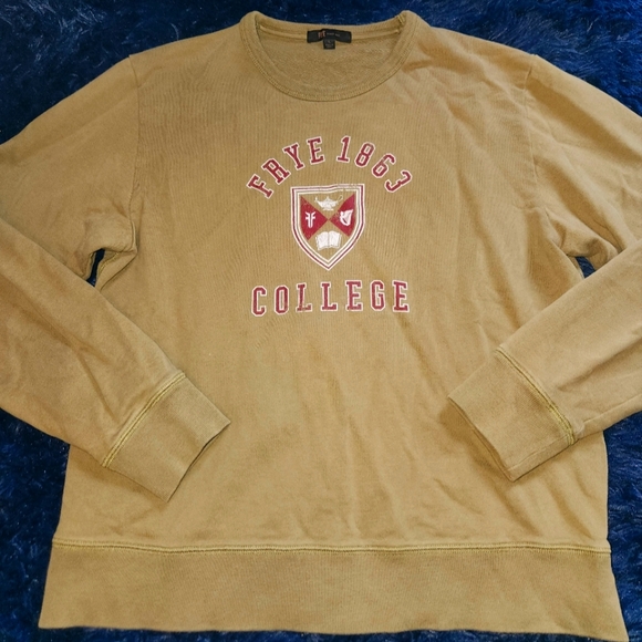 Frye Tops - Frye 1863 college crewneck sweatshirt size large 100% cotton